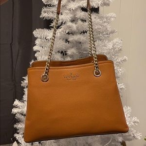 Kate spade jordyn pebble leather chain purse new